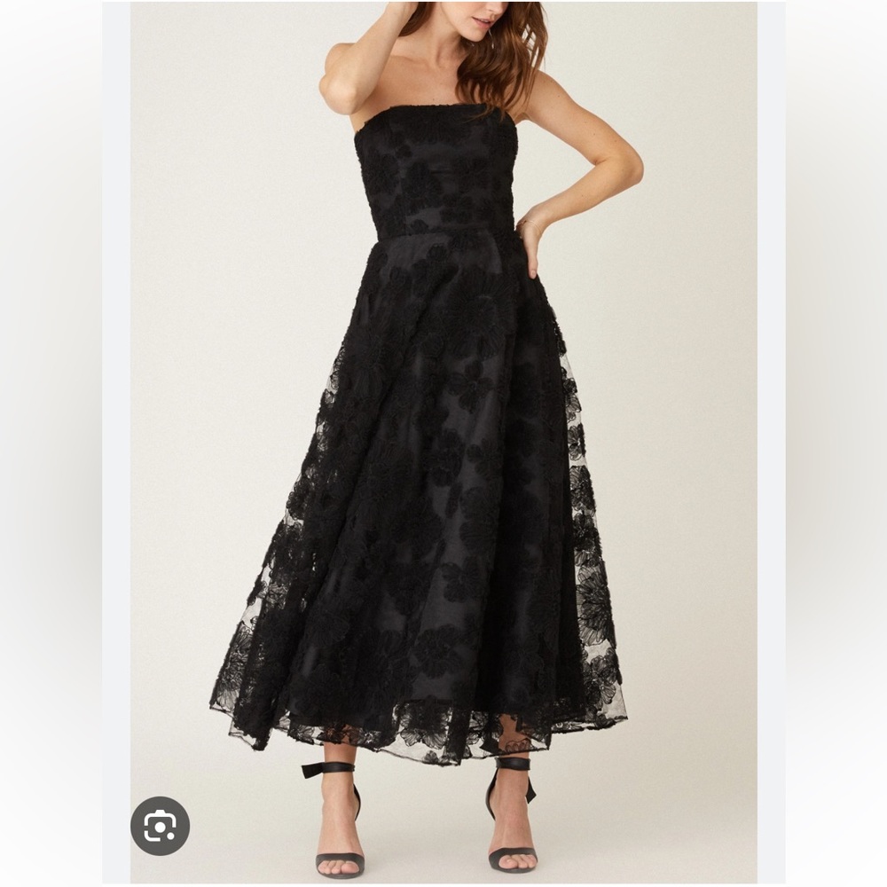 Shoshana Miller Strapless Dress, Jet black